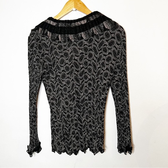SZ M Alberto Makali Black & White Pattern Top - Picture 4 of 8